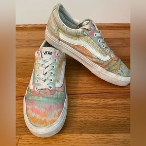 Tie Dye Vans, Women’s Size 9